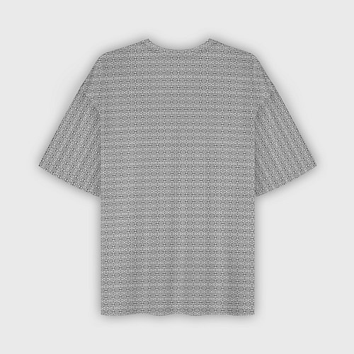 Мужская футболка оверсайз Черно-белый узор в стиле ар-деко / 3D-принт – фото 2
