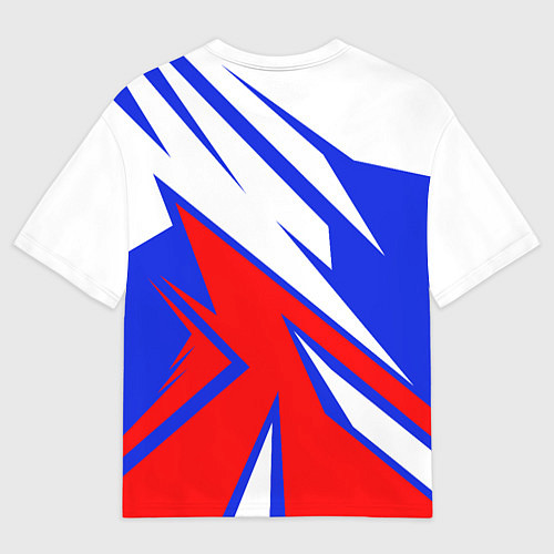 Мужская футболка оверсайз Geometry Russia / 3D-принт – фото 2