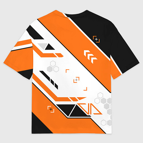 Мужская футболка оверсайз Asiimov AWP skin / 3D-принт – фото 2