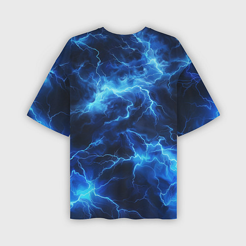 Мужская футболка оверсайз Элементаль энергии текстура / 3D-принт – фото 2