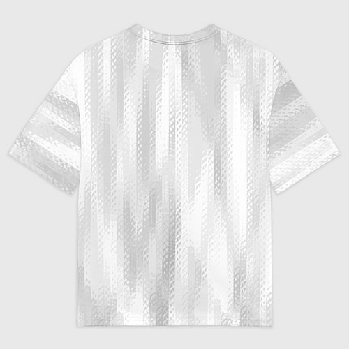 Мужская футболка оверсайз Светлый серый абстрактные полосы / 3D-принт – фото 2