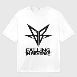 Мужская футболка оверсайз Falling in Reverse band logo