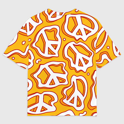 Мужская футболка оверсайз Pattern peace / 3D-принт – фото 2