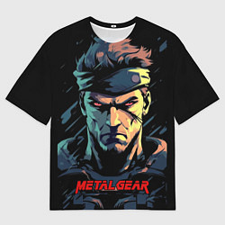 Мужская футболка оверсайз Веном Снейк Metal gear game