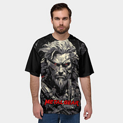 Футболка оверсайз мужская Venom Snake Metal gear game, цвет: 3D-принт — фото 2