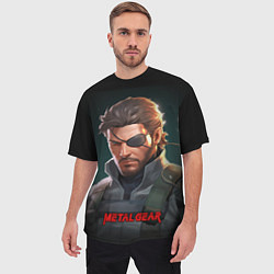 Футболка оверсайз мужская Веном Снейк из игры Metal gear, цвет: 3D-принт — фото 2