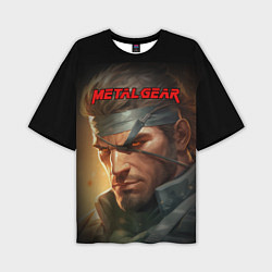 Мужская футболка оверсайз Веном Снейк из игры Metal gear