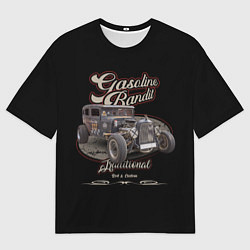 Футболка оверсайз мужская Традиционный хотрод в стиле rat, цвет: 3D-принт