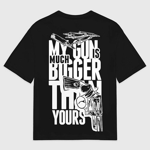 Мужская футболка оверсайз My Gun 42 / 3D-принт – фото 2