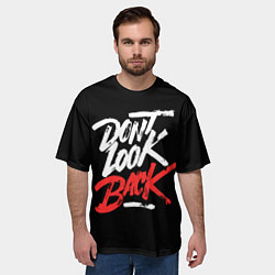 Футболка оверсайз мужская The call - dont look back, цвет: 3D-принт — фото 2