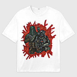 Мужская футболка оверсайз Крюгер и Nikto