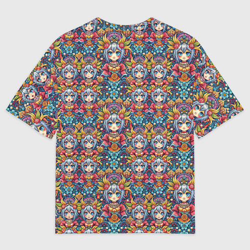 Мужская футболка оверсайз Аниме персонаж паттерн / 3D-принт – фото 2