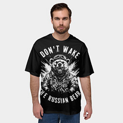 Футболка оверсайз мужская Не будите медведя, цвет: 3D-принт — фото 2
