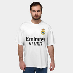 Футболка оверсайз мужская Беллингем Реал Мадрид форма 2425, цвет: 3D-принт — фото 2
