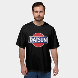 Футболка оверсайз мужская Datsun logo, цвет: 3D-принт — фото 2