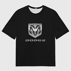 Футболка оверсайз мужская Dodge logo, цвет: 3D-принт