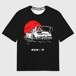 Футболка оверсайз мужская Mazda RX-7, цвет: 3D-принт