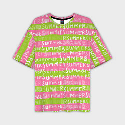 Футболка оверсайз мужская Summer pattern, цвет: 3D-принт