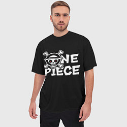 Футболка оверсайз мужская One piece - emblem, цвет: 3D-принт — фото 2