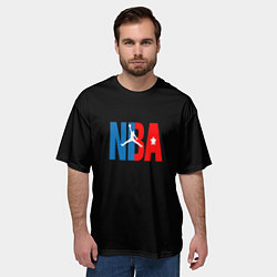 Футболка оверсайз мужская NBA sport, цвет: 3D-принт — фото 2