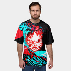 Футболка оверсайз мужская Samurai steel game, цвет: 3D-принт — фото 2