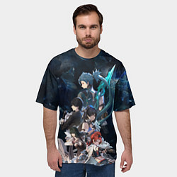Футболка оверсайз мужская Wuthering Waves - Game characters, цвет: 3D-принт — фото 2