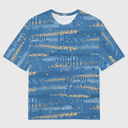 Мужская футболка оверсайз Фитнес графика