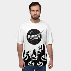 Футболка оверсайз мужская Marshmello x Nasa, цвет: 3D-принт — фото 2