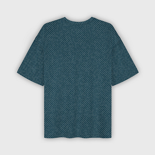 Мужская футболка оверсайз Текстурированный тёмный сине-зелёный / 3D-принт – фото 2