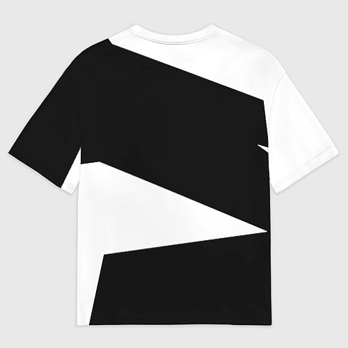 Мужская футболка оверсайз Герб РФ геометрия текстура / 3D-принт – фото 2