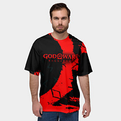 Футболка оверсайз мужская God of War текстура, цвет: 3D-принт — фото 2