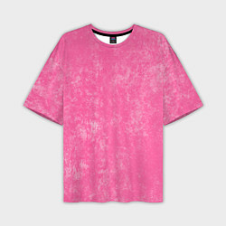 Мужская футболка оверсайз Pink bleached splashes