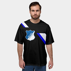 Футболка оверсайз мужская Hoffenheim fc sport, цвет: 3D-принт — фото 2