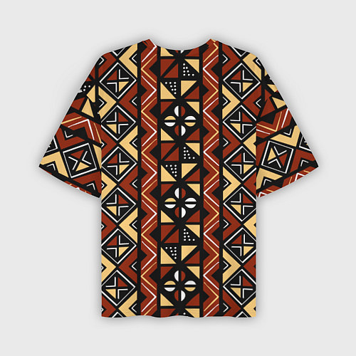 Мужская футболка оверсайз Африканский мавританский орнамент / 3D-принт – фото 2