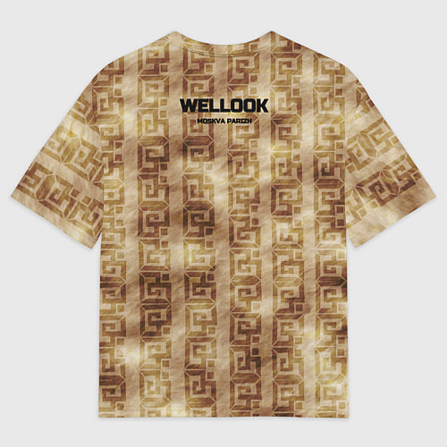 Мужская футболка оверсайз Arican Maps Art / 3D-принт – фото 2