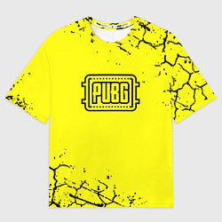Мужская футболка оверсайз PUBG текстура геймер