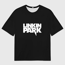 Футболка оверсайз мужская Lnkin park logo white, цвет: 3D-принт