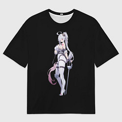 Футболка оверсайз мужская Девушка Рыцарь: аниме, цвет: 3D-принт