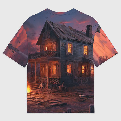 Мужская футболка оверсайз PUBG девушка в игре / 3D-принт – фото 2