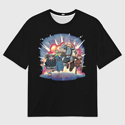 Мужская футболка оверсайз Подземелье вкусностей - Dungeon Meshi
