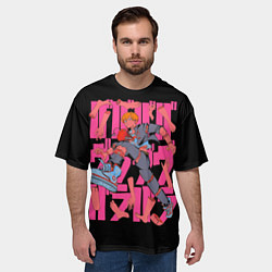 Футболка оверсайз мужская Chainsaw Man: Дэнджи, цвет: 3D-принт — фото 2
