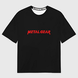 Футболка оверсайз мужская Metal gear red logo, цвет: 3D-принт