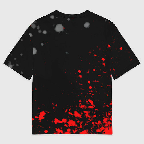 Мужская футболка оверсайз Arsenal spash / 3D-принт – фото 2