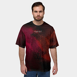Футболка оверсайз мужская Smile and colors, цвет: 3D-принт — фото 2