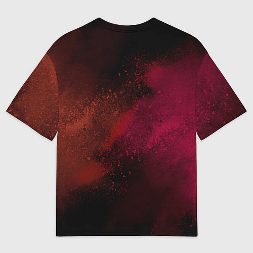 Мужская футболка оверсайз Smile and colors / 3D-принт – фото 2