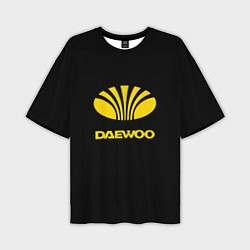 Мужская футболка оверсайз Daewoo logo yellow