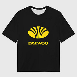 Мужская футболка оверсайз Daewoo logo yellow