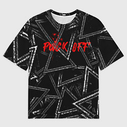Футболка оверсайз мужская F*ck off, цвет: 3D-принт