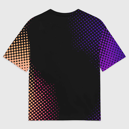 Мужская футболка оверсайз Valheim logo pattern / 3D-принт – фото 2