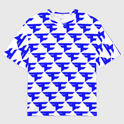 Футболка оверсайз мужская FaZe Clan pattern team, цвет: 3D-принт